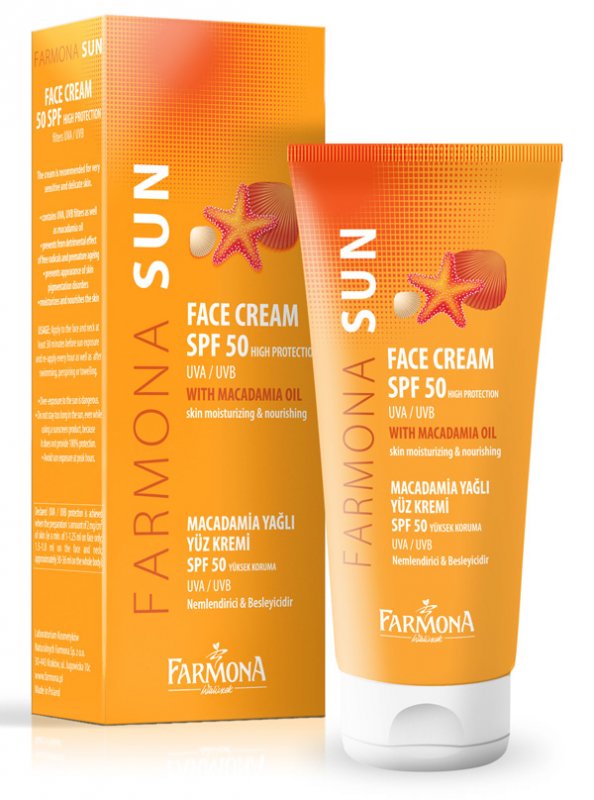 Солнцезащитный крем для лица с маслом макадамии SPF 50 Sun Balance Farmona