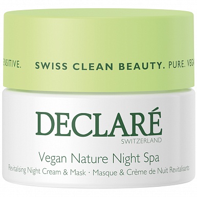 Восстанавливающий ночной крем-маска «Веган-Спа» Vegan Nature Night Spa Declare