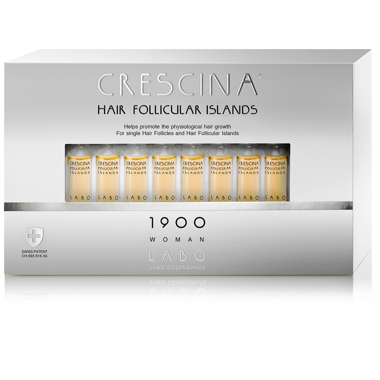 Ампулы Crescina для стимуляции роста волос для женщин 1900 / Crescina Hair Follicular Islands Re-Growth 1900