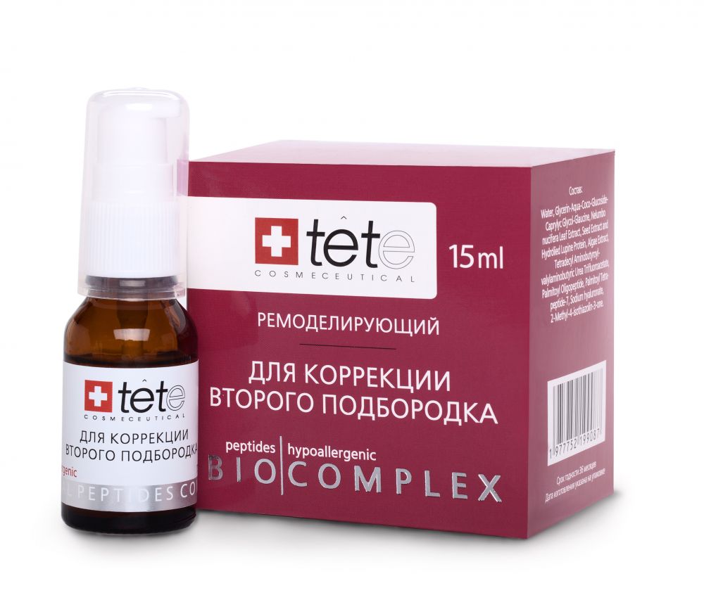 Биокомплекс для коррекции второго подбородка и уменьшения объема жировых отложений TETe Cosmeceutical