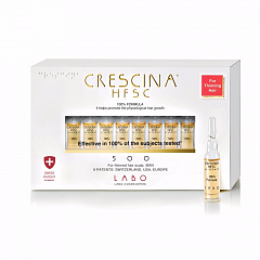 Ампулы Crescina для стимуляции роста волос для мужчин 500 / Crescina for Man 500 Re-Growth HFSC Transdermic 100%