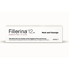 Гель с эффектом филлера для коррекции морщин в области шеи и декольте Fillerina 12HA Grade 5