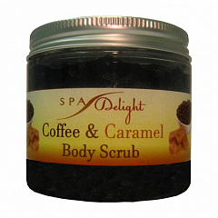 Кофейно-солевой скраб для тела Кофе и Карамель SPA-Delight